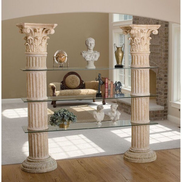Columns Of Corinthian Shelves Display Unit Pedestals Decor Pillars